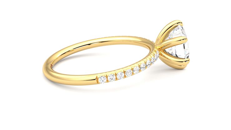 Taylor & Hart Dulcet Hexagonal Engagement Ring 360 degree image 10