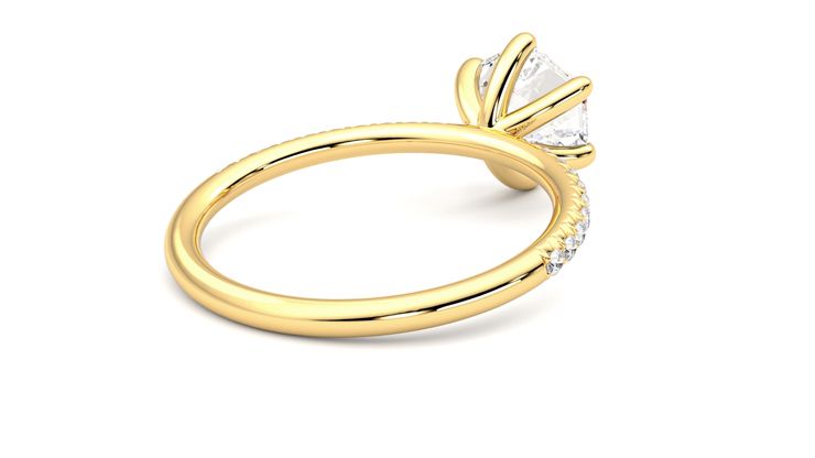 Taylor & Hart Dulcet Hexagonal Engagement Ring 360 degree image 13