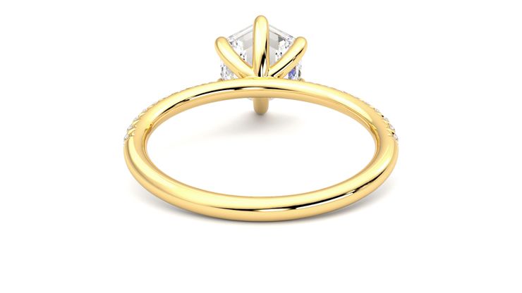 Taylor & Hart Dulcet Hexagonal Engagement Ring 360 degree image 15