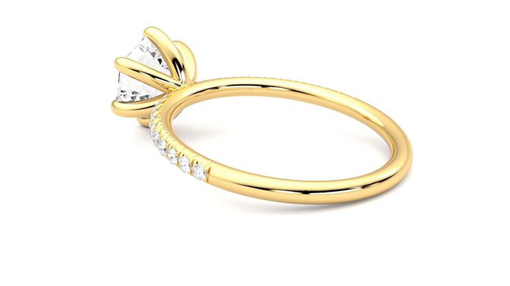 Taylor & Hart Dulcet Hexagonal Engagement Ring 360 degree image 18