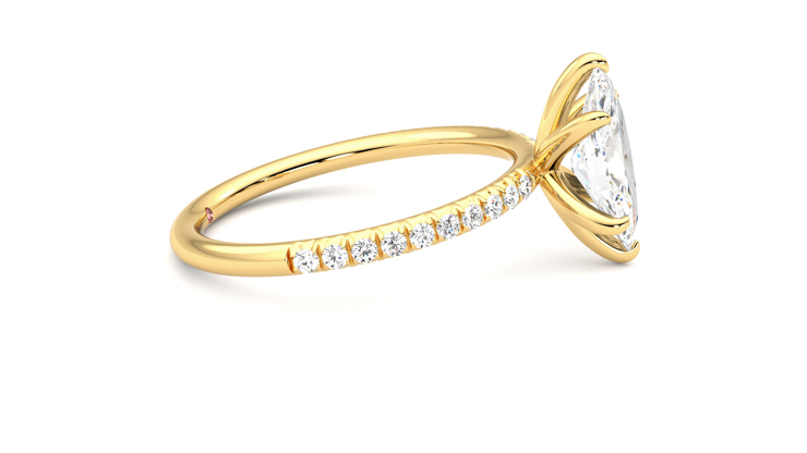 Taylor & Hart Dulcet Marquise Engagement Ring 360 degree image 9
