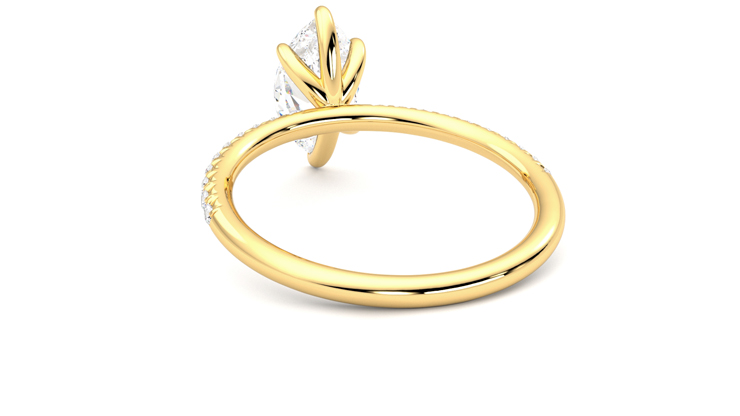 Taylor & Hart Dulcet Marquise Engagement Ring 360 degree image 16