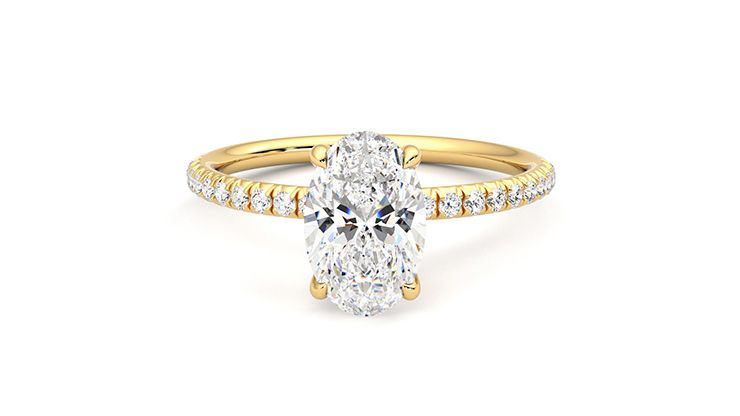 Taylor & Hart Dulcet Oval Engagement Ring 360 degree image 0
