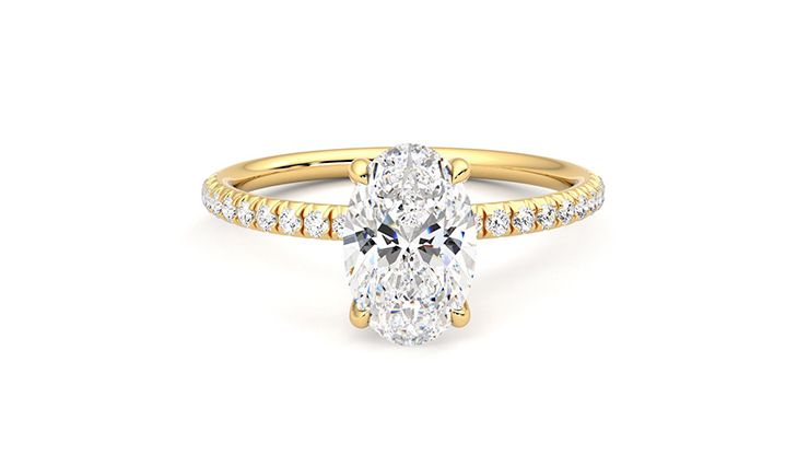 Taylor & Hart Dulcet Oval Engagement Ring 360 degree image 2