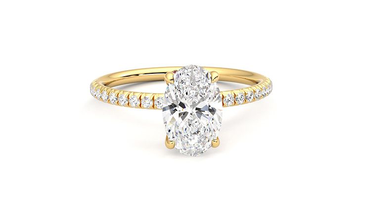 Taylor & Hart Dulcet Oval Engagement Ring 360 degree image 3