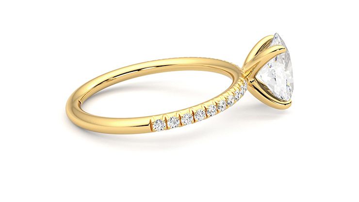 Taylor & Hart Dulcet Oval Engagement Ring 360 degree image 11