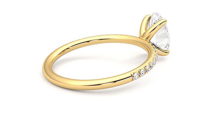 Taylor & Hart Dulcet Oval Engagement Ring 360 degree image 13