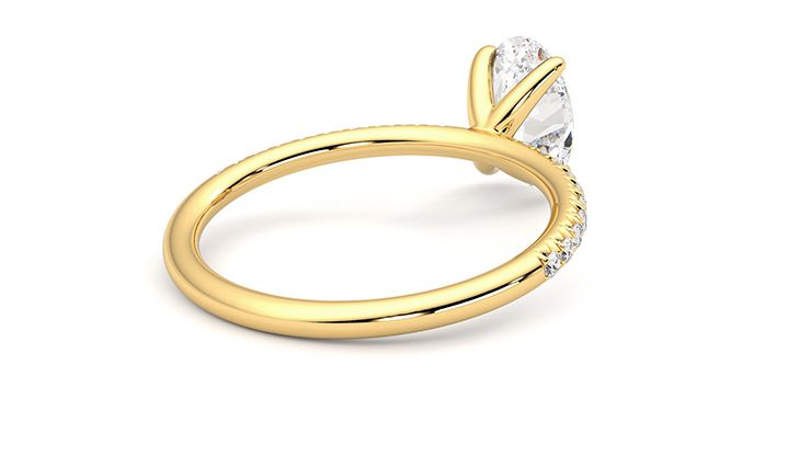 Taylor & Hart Dulcet Oval Engagement Ring 360 degree image 14