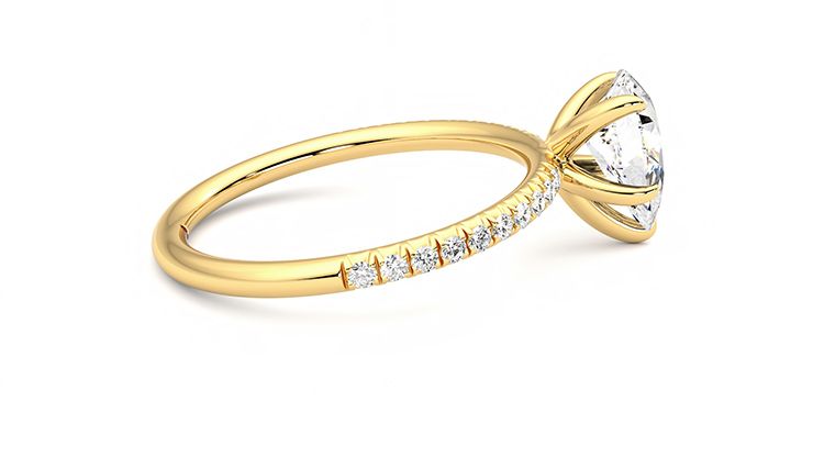 Taylor & Hart Dulcet Pear Engagement Ring 360 degree image 10
