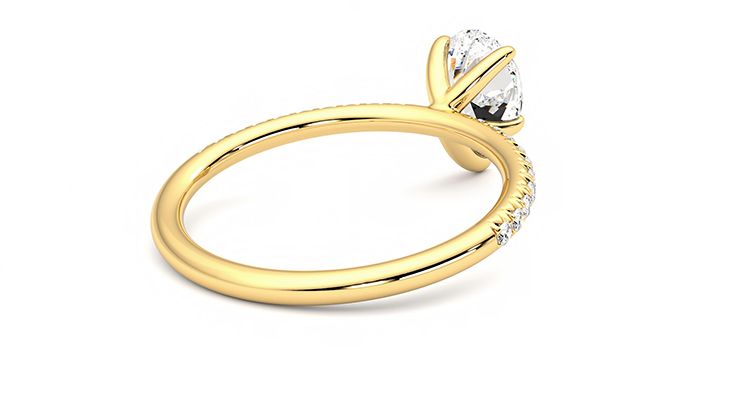 Taylor & Hart Dulcet Pear Engagement Ring 360 degree image 13