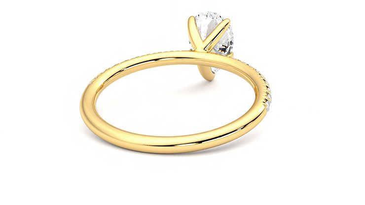 Taylor & Hart Dulcet Pear Engagement Ring 360 degree image 14