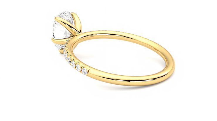 Taylor & Hart Dulcet Pear Engagement Ring 360 degree image 18