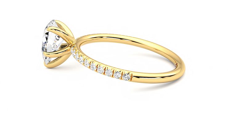 Taylor & Hart Dulcet Pear Engagement Ring 360 degree image 20
