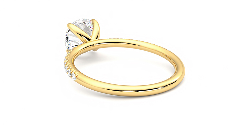 Taylor & Hart Dulcet Round Engagement Ring 360 degree image 17
