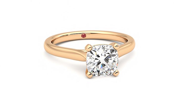 Taylor & Hart Eden Cushion Engagement Ring 360 degree image 3