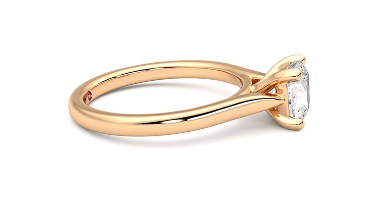 Taylor & Hart Eden Cushion Engagement Ring 360 degree image 9