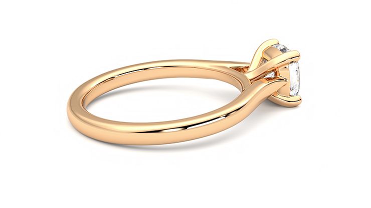 Taylor & Hart Eden Cushion Engagement Ring 360 degree image 11