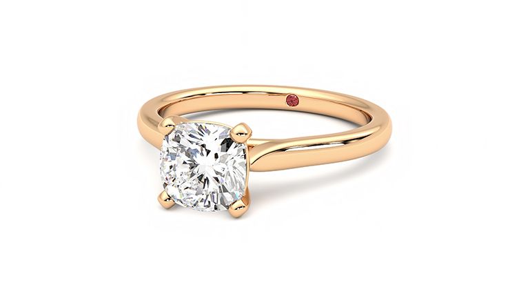 Taylor & Hart Eden Cushion Engagement Ring 360 degree image 26