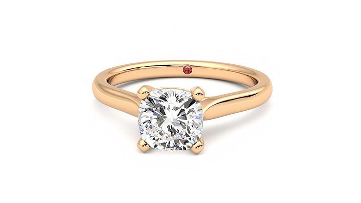 Taylor & Hart Eden Cushion Engagement Ring 360 degree image 28