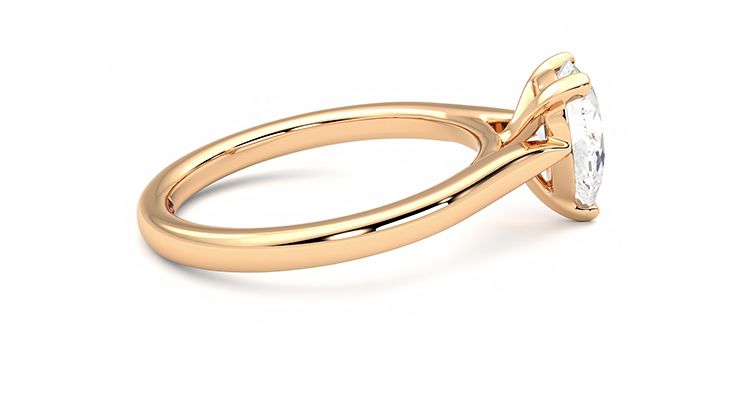 Taylor & Hart Eden Pear Engagement Ring 360 degree image 10