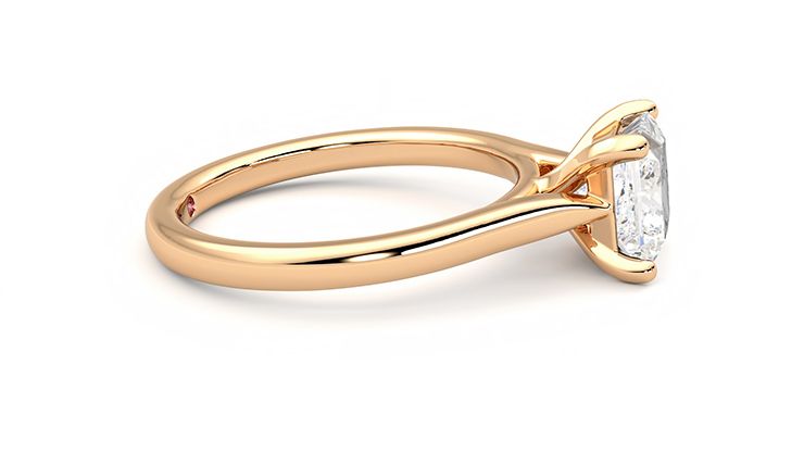 Taylor & Hart Eden Princess Engagement Ring 360 degree image 9