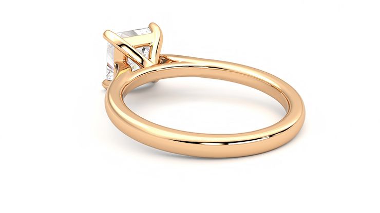 Taylor & Hart Eden Princess Engagement Ring 360 degree image 17