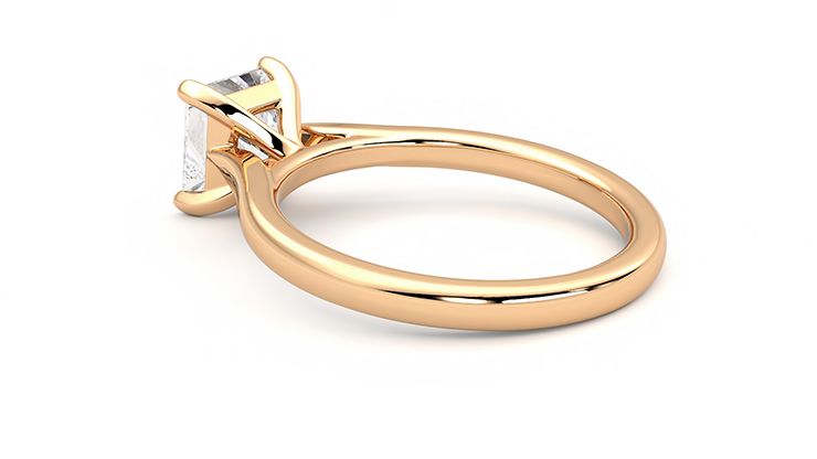 Taylor & Hart Eden Princess Engagement Ring 360 degree image 18
