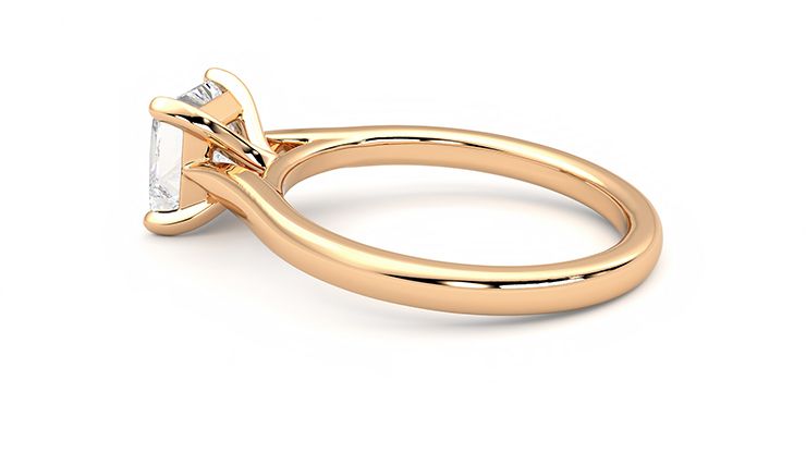 Taylor & Hart Eden Princess Engagement Ring 360 degree image 19