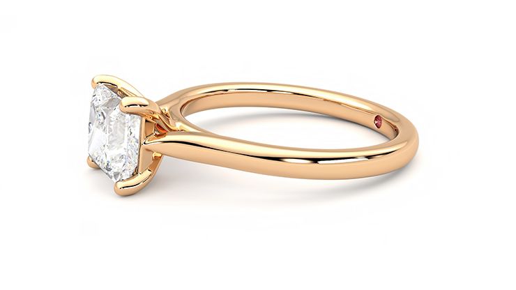 Taylor & Hart Eden Princess Engagement Ring 360 degree image 22
