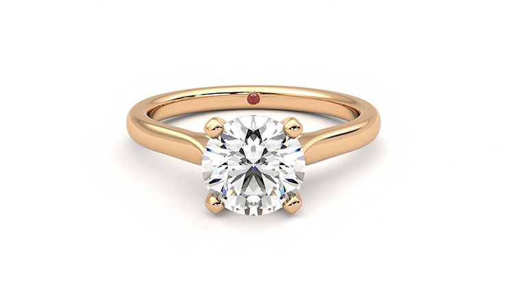 Taylor & Hart Eden Round Engagement Ring 360 degree image 0