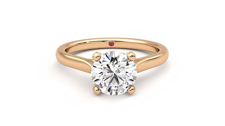 Taylor & Hart Eden Round Engagement Ring 360 degree image 1