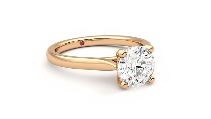 Taylor & Hart Eden Round Engagement Ring 360 degree image 5