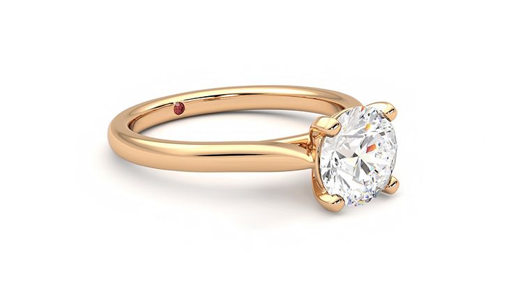 Taylor & Hart Eden Round Engagement Ring 360 degree image 6