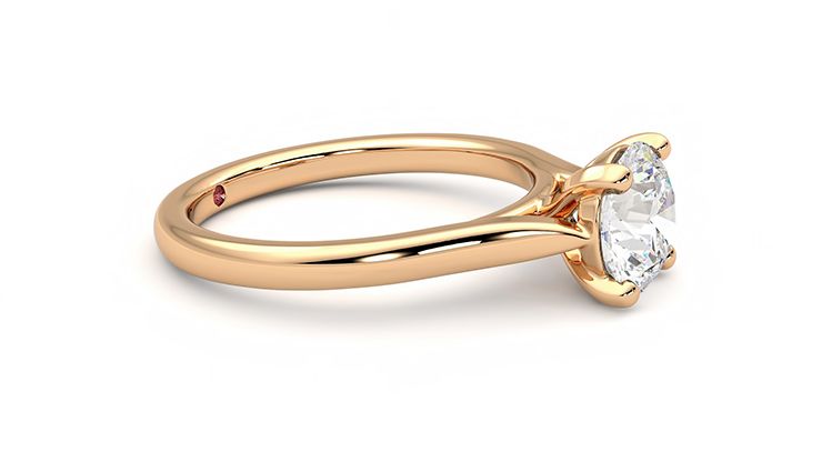 Taylor & Hart Eden Round Engagement Ring 360 degree image 8