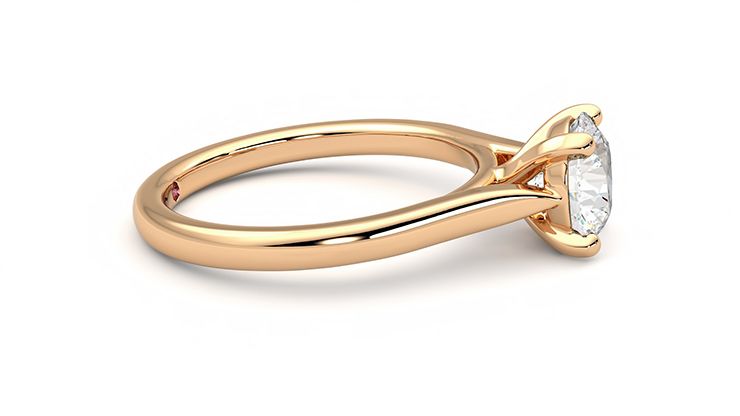 Taylor & Hart Eden Round Engagement Ring 360 degree image 9