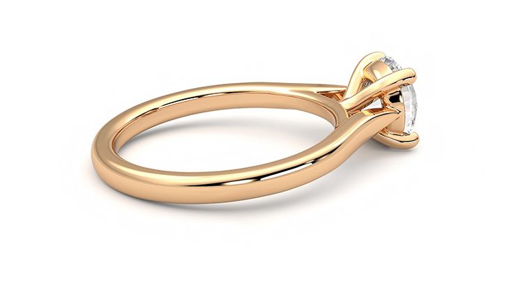 Taylor & Hart Eden Round Engagement Ring 360 degree image 11