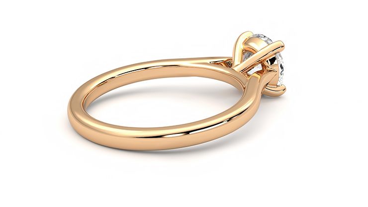 Taylor & Hart Eden Round Engagement Ring 360 degree image 12