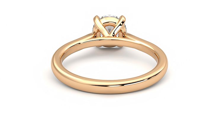 Taylor & Hart Eden Round Engagement Ring 360 degree image 15