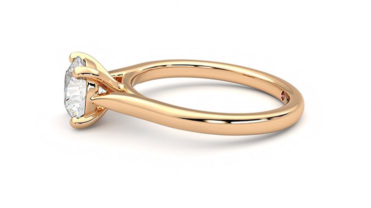 Taylor & Hart Eden Round Engagement Ring 360 degree image 21