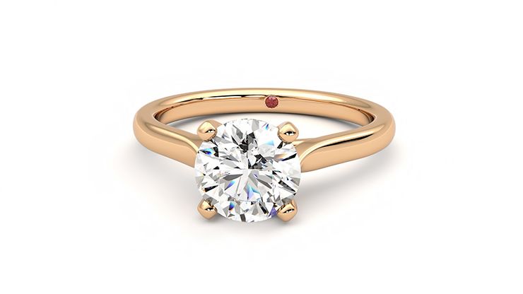 Taylor & Hart Eden Round Engagement Ring 360 degree image 28