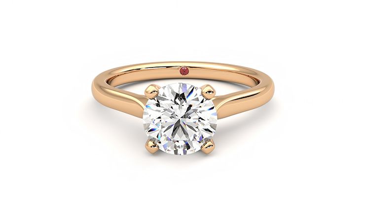 Taylor & Hart Eden Round Engagement Ring 360 degree image 29