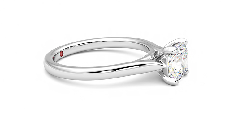 Taylor & Hart Eden Cushion Engagement Ring 360 degree image 8