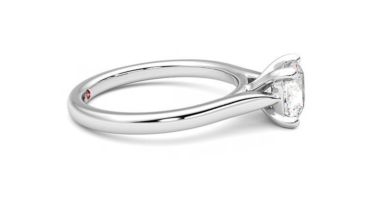 Taylor & Hart Eden Cushion Engagement Ring 360 degree image 9