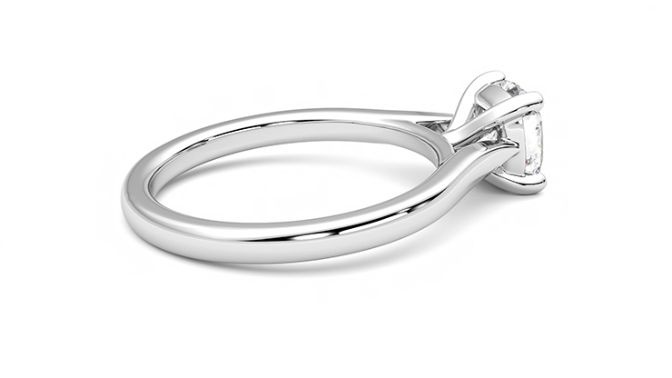 Taylor & Hart Eden Cushion Engagement Ring 360 degree image 11