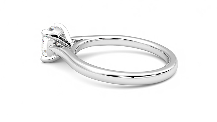 Taylor & Hart Eden Cushion Engagement Ring 360 degree image 19
