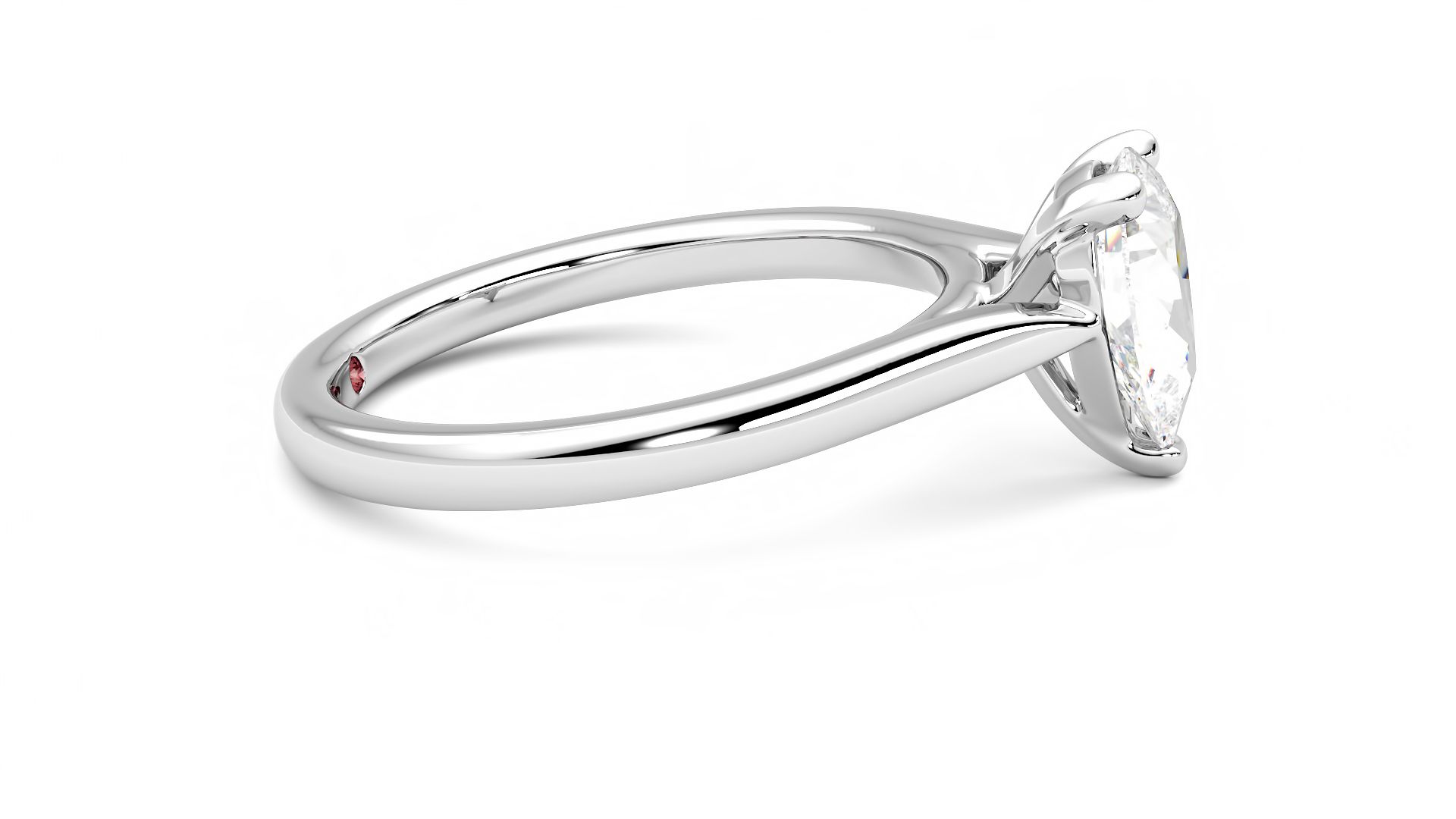 Taylor & Hart Eden Pear Engagement Ring 360 degree image 9