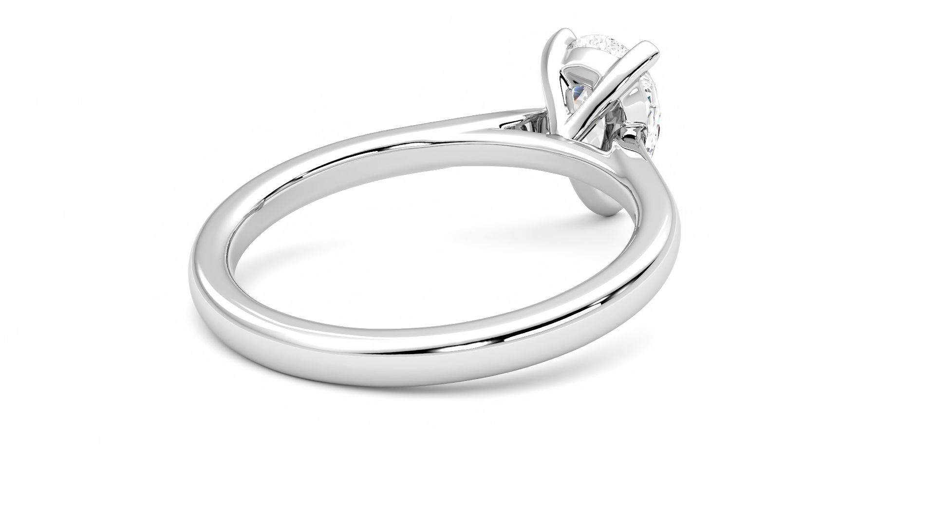 Taylor & Hart Eden Pear Engagement Ring 360 degree image 13