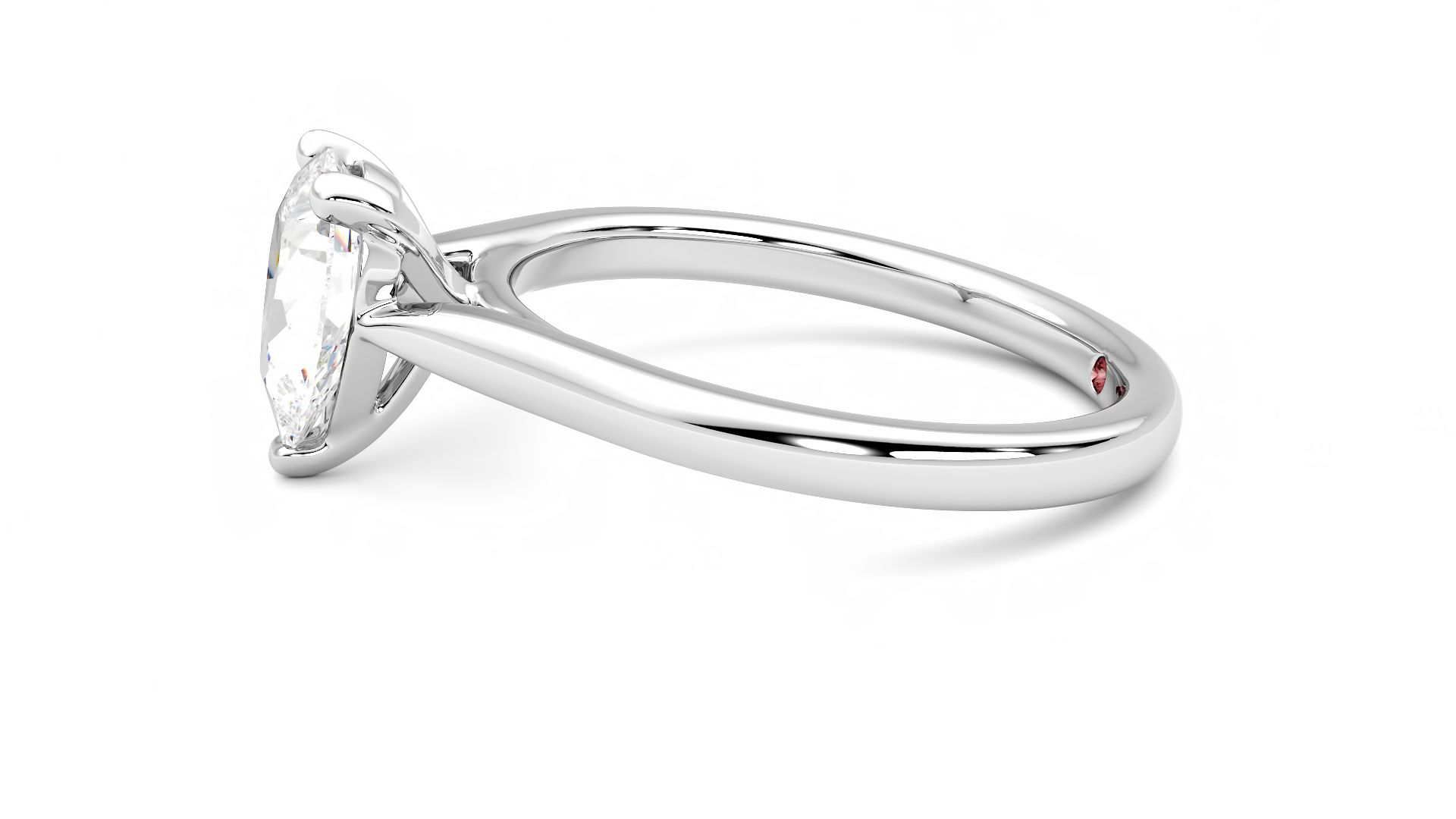 Taylor & Hart Eden Pear Engagement Ring 360 degree image 21