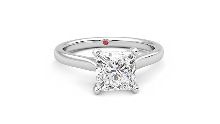 Taylor & Hart Eden Princess Engagement Ring 360 degree image 2
