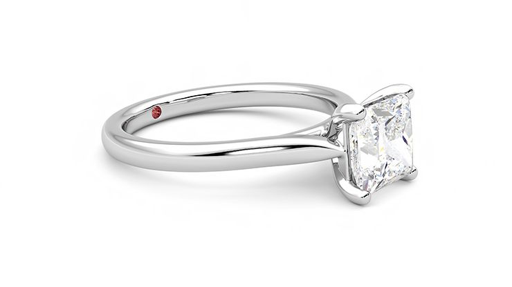 Taylor & Hart Eden Princess Engagement Ring 360 degree image 7